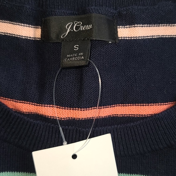 J Crew Navy Stripe Sweater - Picture 4 of 8